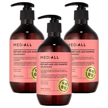 MED ALL RCP Anti Hair Loss 頭皮護理洗髮露 療癒花香  480ml  3瓶