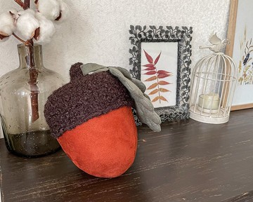 橡實枕頭，林地苗圃裝飾枕頭，填充橡子玩具，手工製作