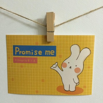 《藝之魚》 Promise me 卡片 明信片 --C0084