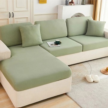 涼感新科技彈力冰絲沙發套  加大L(125~165 x 65~85 x 5~20cm)  抹茶綠  1件