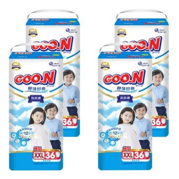 【出清品】50&55_[箱裝] GOO.N 大王 輕薄舒爽 紙尿褲/尿布 褲型 XXL,15-25kg, 144片