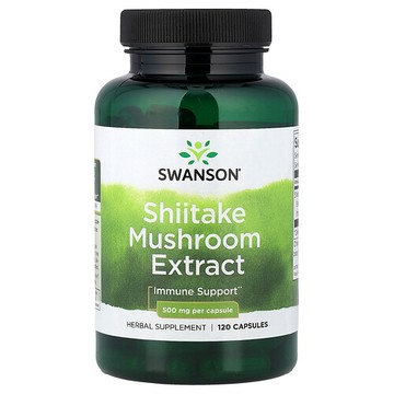 Swanson Vitamins, 香菇提取物，500 毫克，120 粒膠囊
