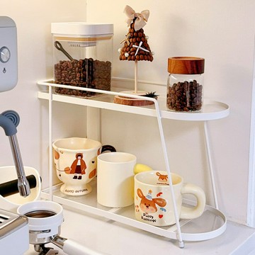 杯架杯子置物架輕奢放水杯茶杯咖啡茶具瀝水收納架辦公室桌面雙層