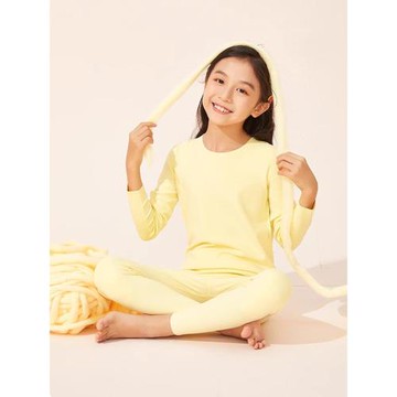 久歲伴女童德絨保暖內衣套裝無痕秋冬12中大童15歲女孩秋衣秋褲