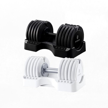 Pure Series 22.6kg(50LB) 5段重量 可調式啞鈴 冰河白(1支)