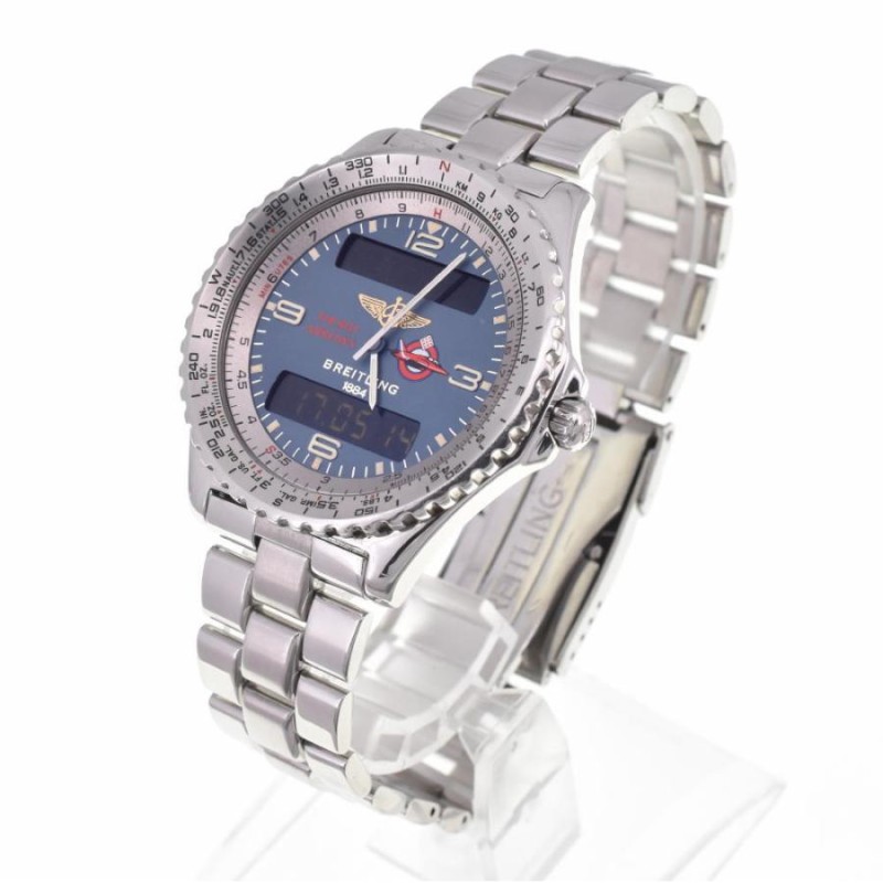 ☆良品【BREITLING】ブライトリング クロノスペース レッドアローズ A56012 クォーツ メンズ J#103366 | LINEショッピング