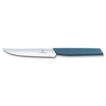 VICTORINOX 瑞士維氏 Swiss Modern 牛排刀 12cm 藍 6.9006.12W2