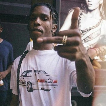 ASAP ROCKY同款小汽車印花短袖t恤男士嘻哈街頭潮牌寬松大碼半袖