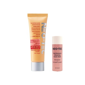 NEO-TEC物理性潤色防曬霜SPF50★★★50g【加贈】葡聚醣美容液40mlX1