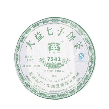大益普洱生茶 357g/7542 704「茶有大益」