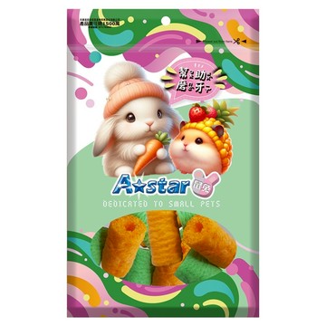 A star 鼠兔用胡蘿蔔菠菜磨牙捲  1個