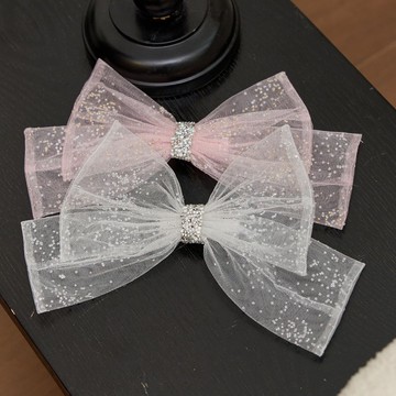 糖果蝴蝶結寶石髮夾(寶石版)