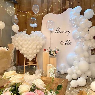 🎉派對佈置 開幕氣球 婚禮氣球 婚禮佈置 求婚道具浪漫驚喜場景布置創意用品KT闆定製套餐房間酒店告白氣球