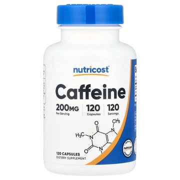 Nutricost, 咖啡萃取，200 毫克，120 粒膠囊
