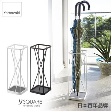 日本【YAMAZAKI】9次方線感傘架(白)★日本百年品牌★雨傘架/置物檯傘架/玄關收納