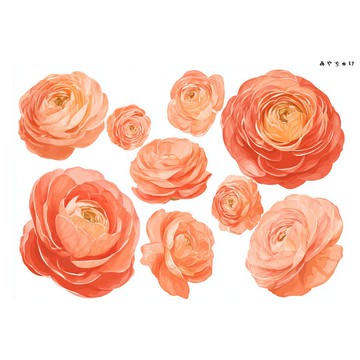 【10月新品4】20-22-0095 裁切紙・拼貼素材 陸蓮花