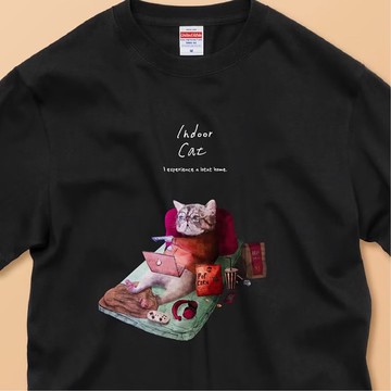 室內派貓咪 / 安心品質 / 經典純棉T恤