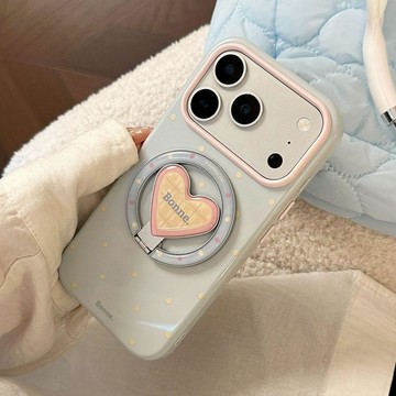 ins風波點磁吸適用18pro max手機殼iphone16氣質15高顏值13清新17