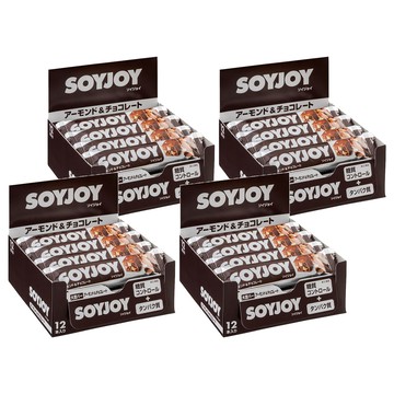 SOYJOY 大豆水果營養棒 杏仁巧克力 12條 (360g) 低GI健康零食  4盒