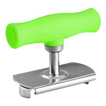E.dot 不鏽鋼萬用開罐開瓶蓋器 7.5x6.5x4cm  綠色  1個