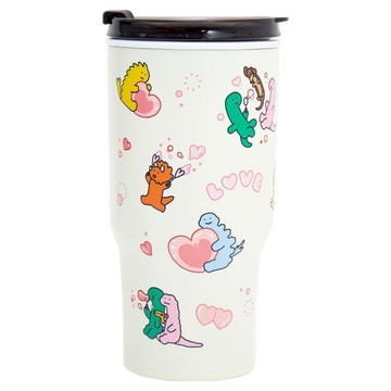 WOKY 沃廚 JOGUMAN meets WOKY AURA系列 真陶瓷激凍杯 泡泡派對  白色  800ml  1個