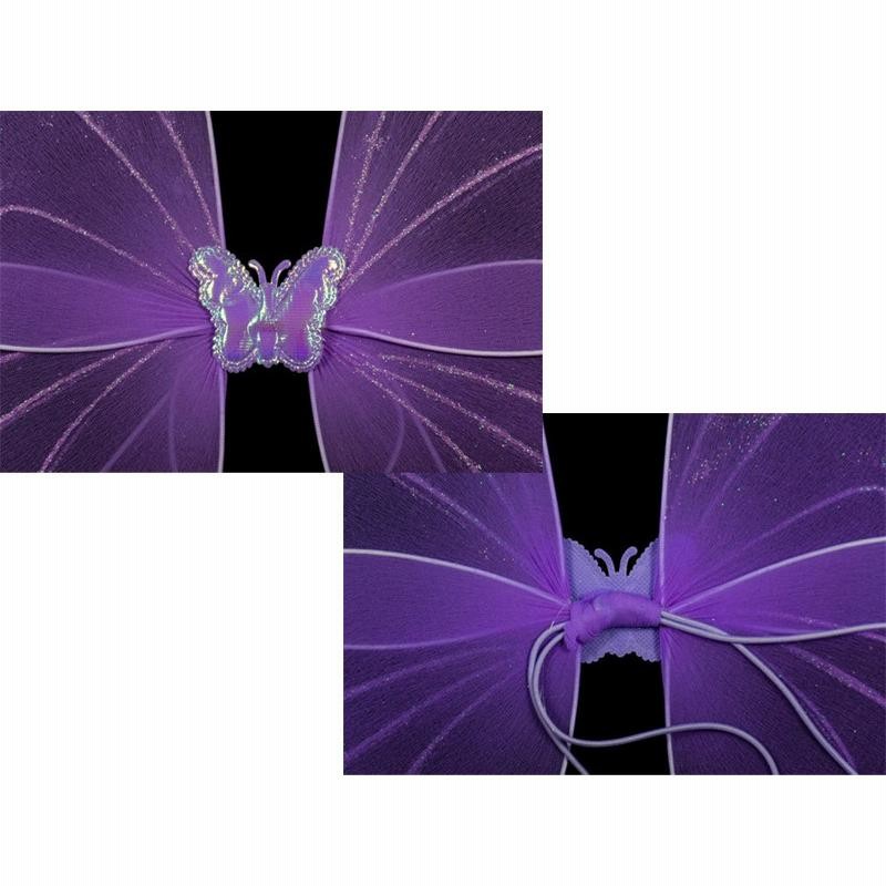 妖精 蝶々 羽 ステッキ カチューシャ 3点セット コスチューム ハロウィン 蝶々 羽 フェアリー 妖精 ハロウィン 3点セット カチューシャ