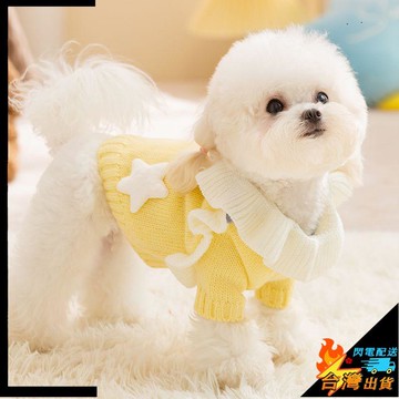 【台灣出貨】狗狗毛衣 可愛公主風 寵物衣服 泰迪 法鬥 保暖加厚 貓咪服裝 小型犬衣服 兩腳衣狗狗衣服 寵物服飾 狗衣服