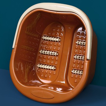 泡腳桶 特厚1斤8兩重940克塑料長方形帶提手大足浴桶成人加厚巨厚洗腳盆S041快速出貨