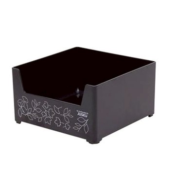 佳斯捷 小花輪可疊用置物盒/8325/黑