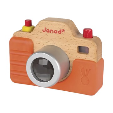 Janod 經典設計木玩 我的第一台照相機 18個月以上 法國設計  1盒