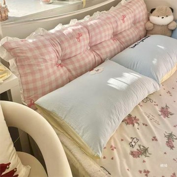 簡約床頭蝴蝶結軟包靠枕護腰靠墊沙發抱枕可拆洗大靠背榻榻米其他