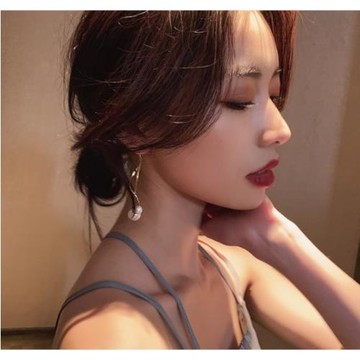 長流蘇珍珠耳環