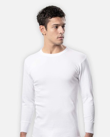 【三花 Sun Flower】長袖厚棉圓領內衣 9922