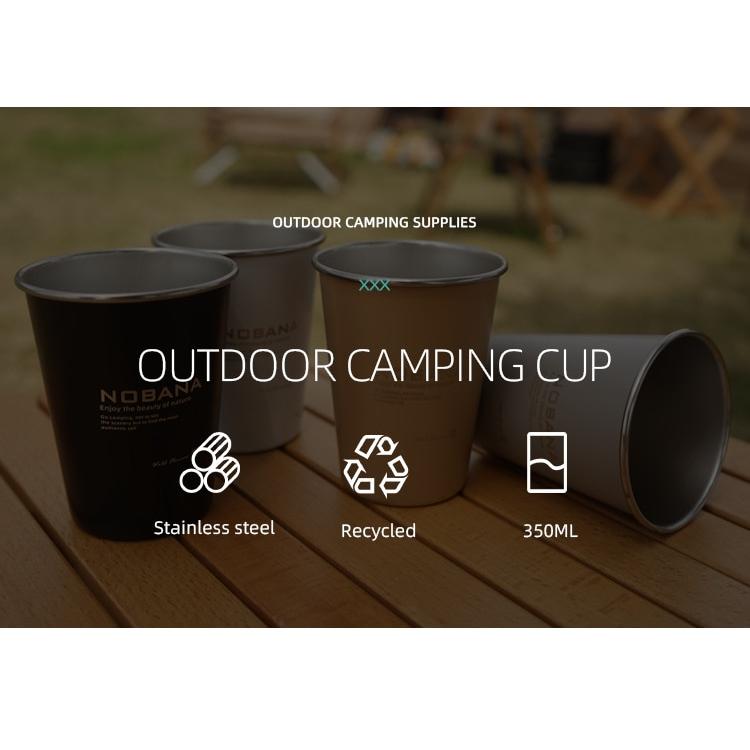 新着超軽量キャンプカップセット4個350ミリリットル食器旅行カップ屋外ピクニックドリンクカップの水マグ