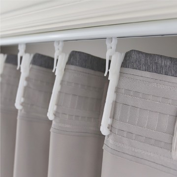 Home Desyne捷安傢飾 現貨可調式窗簾鉤針10入組 台灣製白色 高質感 打折織帶 窗簾窗飾 DIY