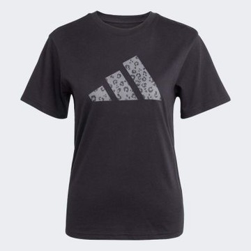Adidas 愛迪達 W Animal T JV8536 女 T恤 運動上衣 休閒短袖 黑 亞版 純棉 舒適