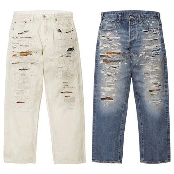 AirRoom 2026SS SUPREME X Masion Margiela MM6 Jean 聯名 破壞 牛仔褲