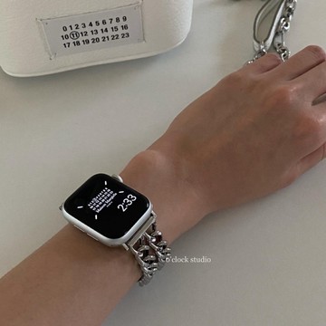 【O'CLOCK STUDIO】雙鏈條錶帶｜Apple watch金屬錶帶 簡約俐落 有型時髦 現貨/預購