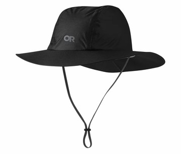 【【蘋果戶外】】Outdoor Research OR279927 0001 Helium Rain Full Brim Hat 防水抗紫外線透氣中盤帽  圓盤帽