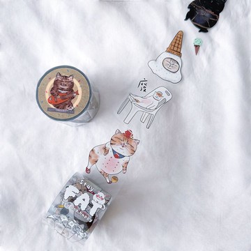 蛋定貓3.0加長版  亮面PET膠帶