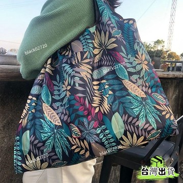 ✨限時優惠✨ 便攜可折疊購物袋超市購物袋大容量防水布袋買菜包卡通大號環保袋 CLLIHOXLP