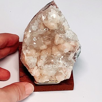 Crystal Corner 隅石丨印度鑽石與沸石共生魚眼石267丨淨化丨療癒