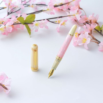 【鋼筆】櫻花 | 甜美粉紅少女系文具 可客製 24小時出貨