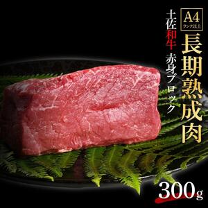 エイジング工法　熟成肉　土佐和牛　特選赤身　ブロック　約300ｇ　冷凍