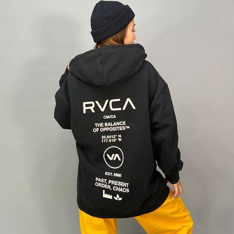 RVCA ルーカ BC044-P10 レディース ジップアップ パーカー ムラサキ