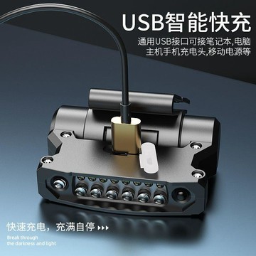 釣魚頭燈感應夜釣頭戴式小超亮強光可充電防水超長待機揮手帽夾燈