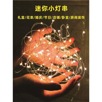 LED裝飾燈銅線星星燈串彩燈防水閃燈滿天星房間七夕布置氛圍小燈