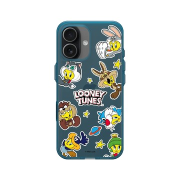 iPhone 17 Clear (相機按鈕) 夜幕藍 - 樂一通 Looney Tunes - 崔弟玩偶裝