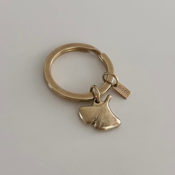 森林小物—銀杏 黃銅鑰匙圈吊飾