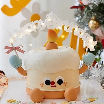 【芽米栗】最快隔日到 LED造型燈 蛋糕燈牌 字母燈 生日道具 蛋糕裝飾 生日裝飾 生日插牌 燈牌 蛋糕插件 造型燈